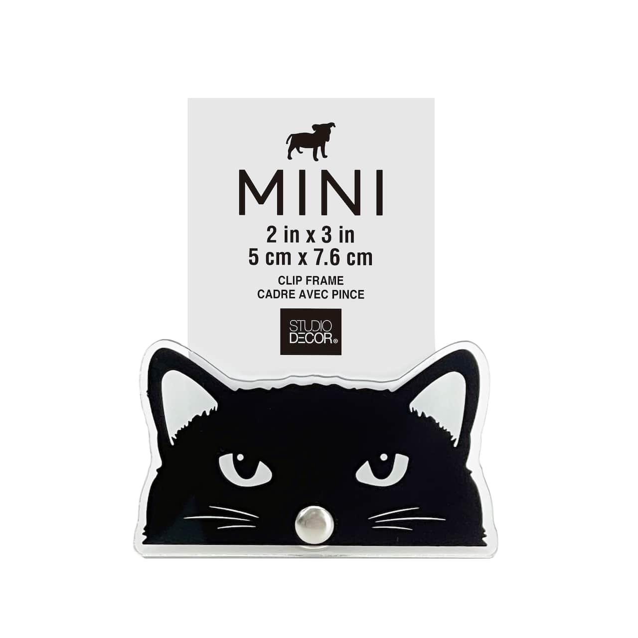Black Cat Mini Clip Frame by Studio D&#xE9;cor&#xAE;